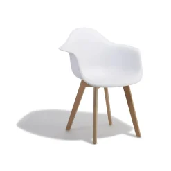 Fauteuil blanc Loly