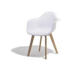 Fauteuil blanc Loly