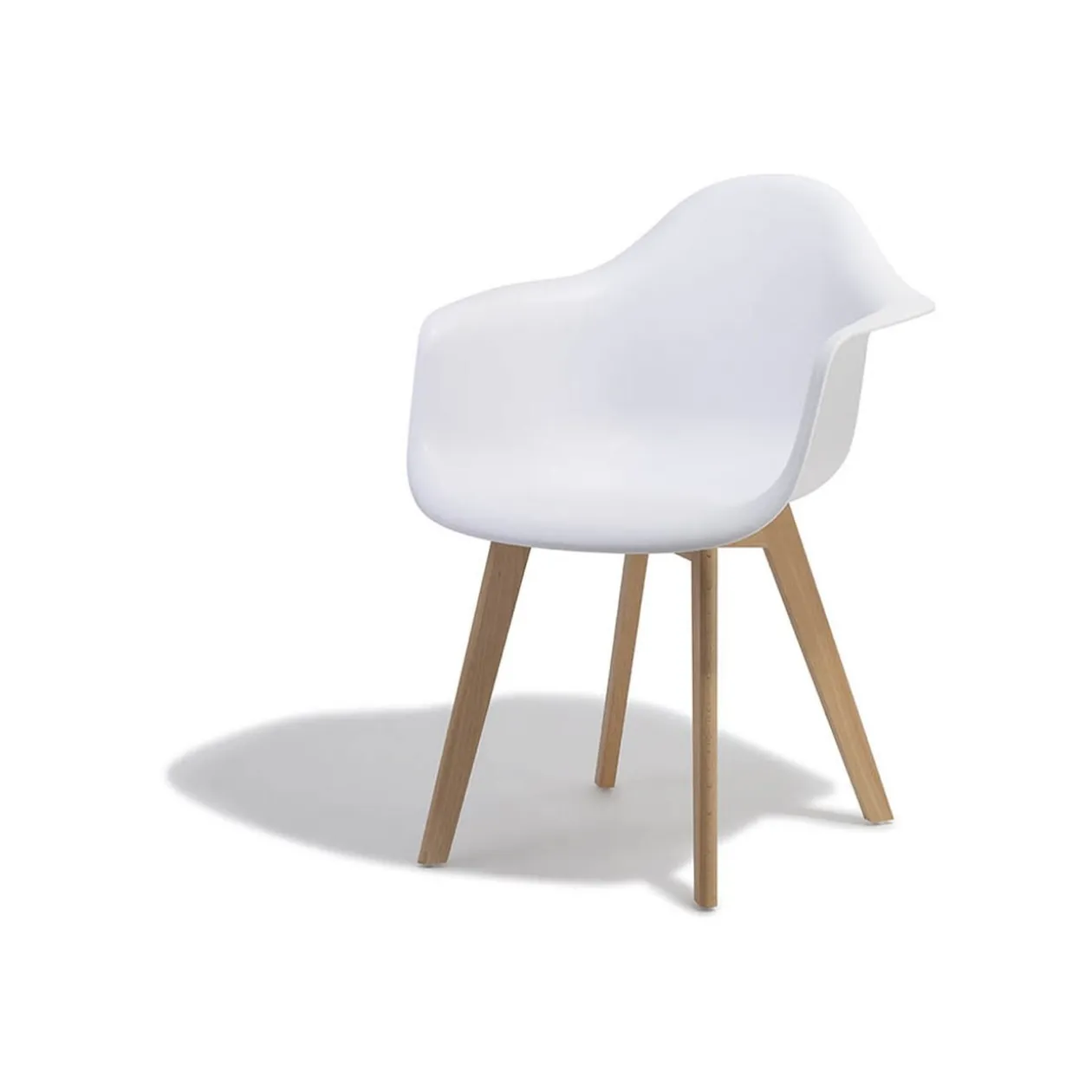 Fauteuil blanc Loly