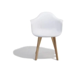 Fauteuil blanc Loly