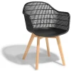 Fauteuil Dona noir x2