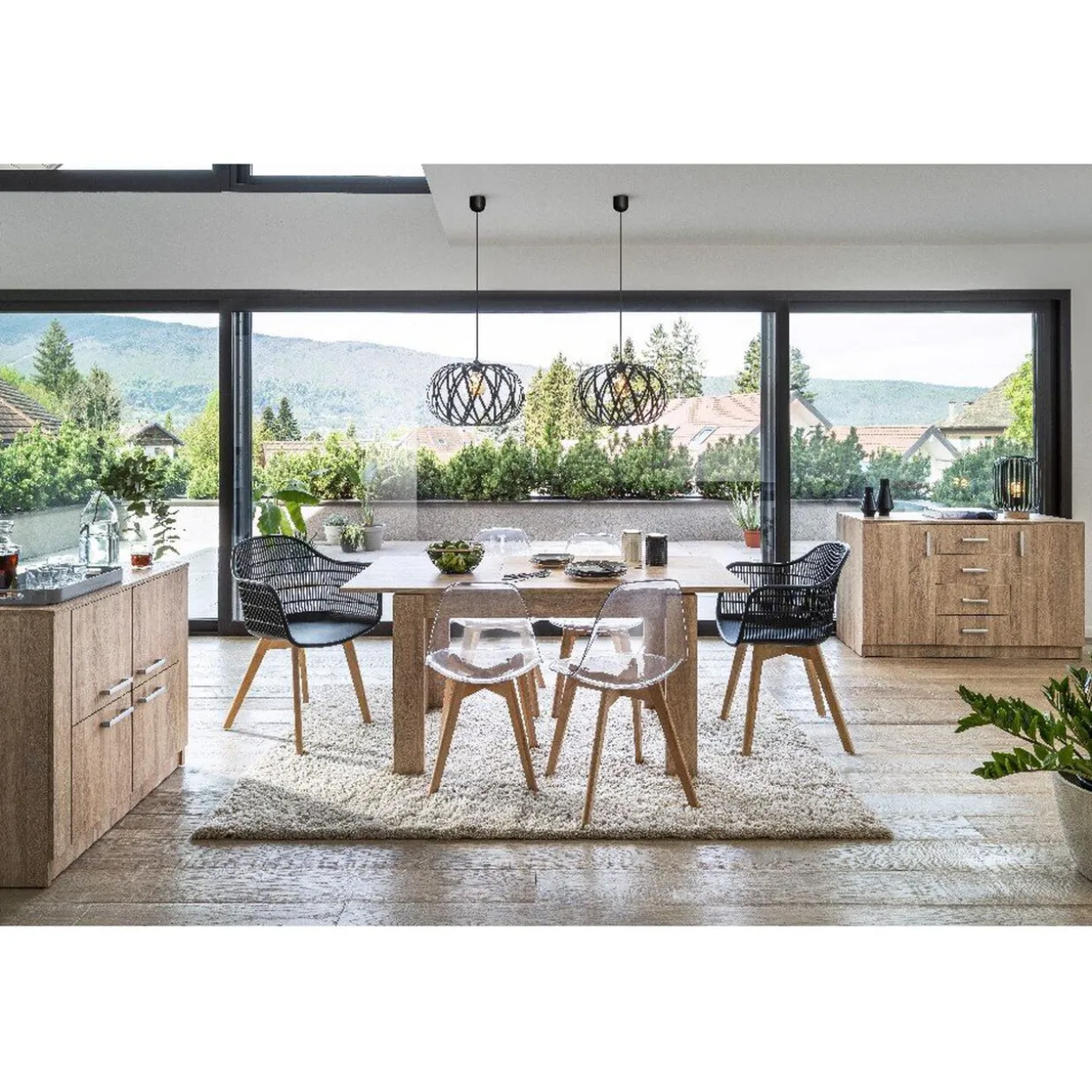 Fauteuil Dona noir x2