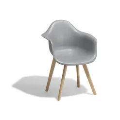 Fauteuil gris anthracite Loly