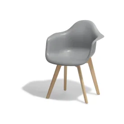 Fauteuil gris anthracite Loly