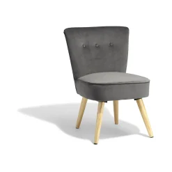 Fauteuil gris anthracite Gaspard