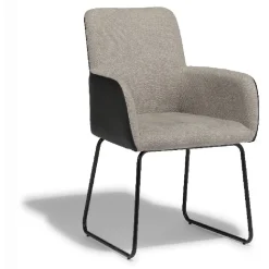 Fauteuil Higgins noir et gris