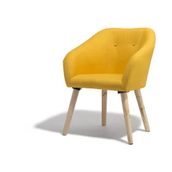 Fauteuil jaune moutarde Joseph