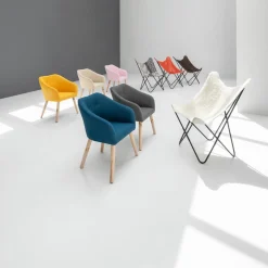 Fauteuil jaune moutarde Joseph