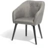 Fauteuil Joseph gris chiné L60xP57xH79cm