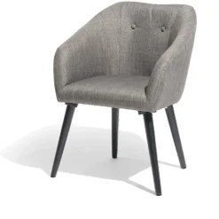 Fauteuil Joseph gris chiné L60xP57xH79cm