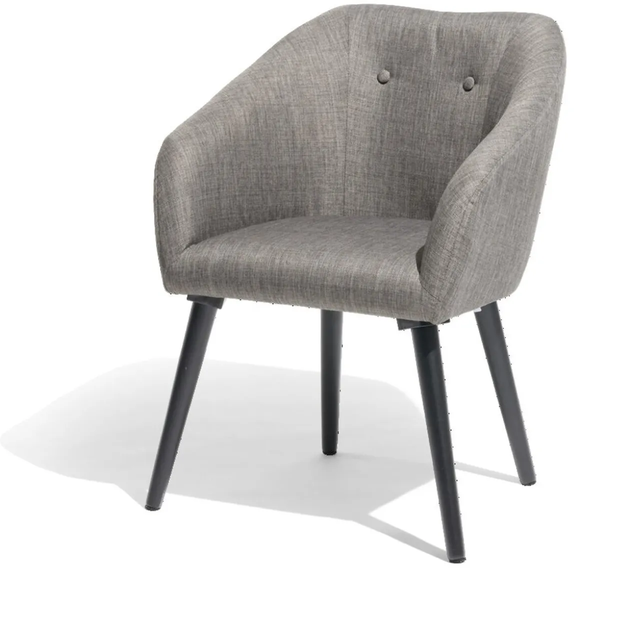 Fauteuil Joseph gris chiné L60xP57xH79cm