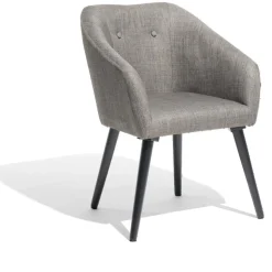 Fauteuil Joseph gris chiné L60xP57xH79cm