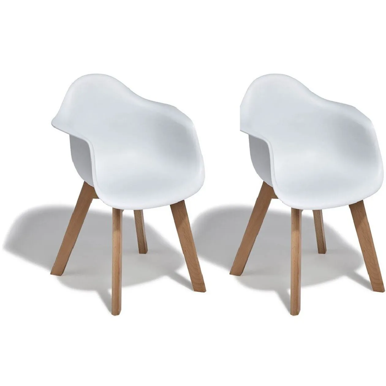 Fauteuil Kiddoz blanc x 2