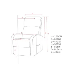 Fauteuil électrique pieds relevés 2 positions