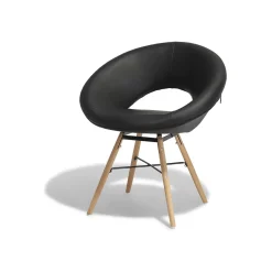 Fauteuil noir Luna x 2