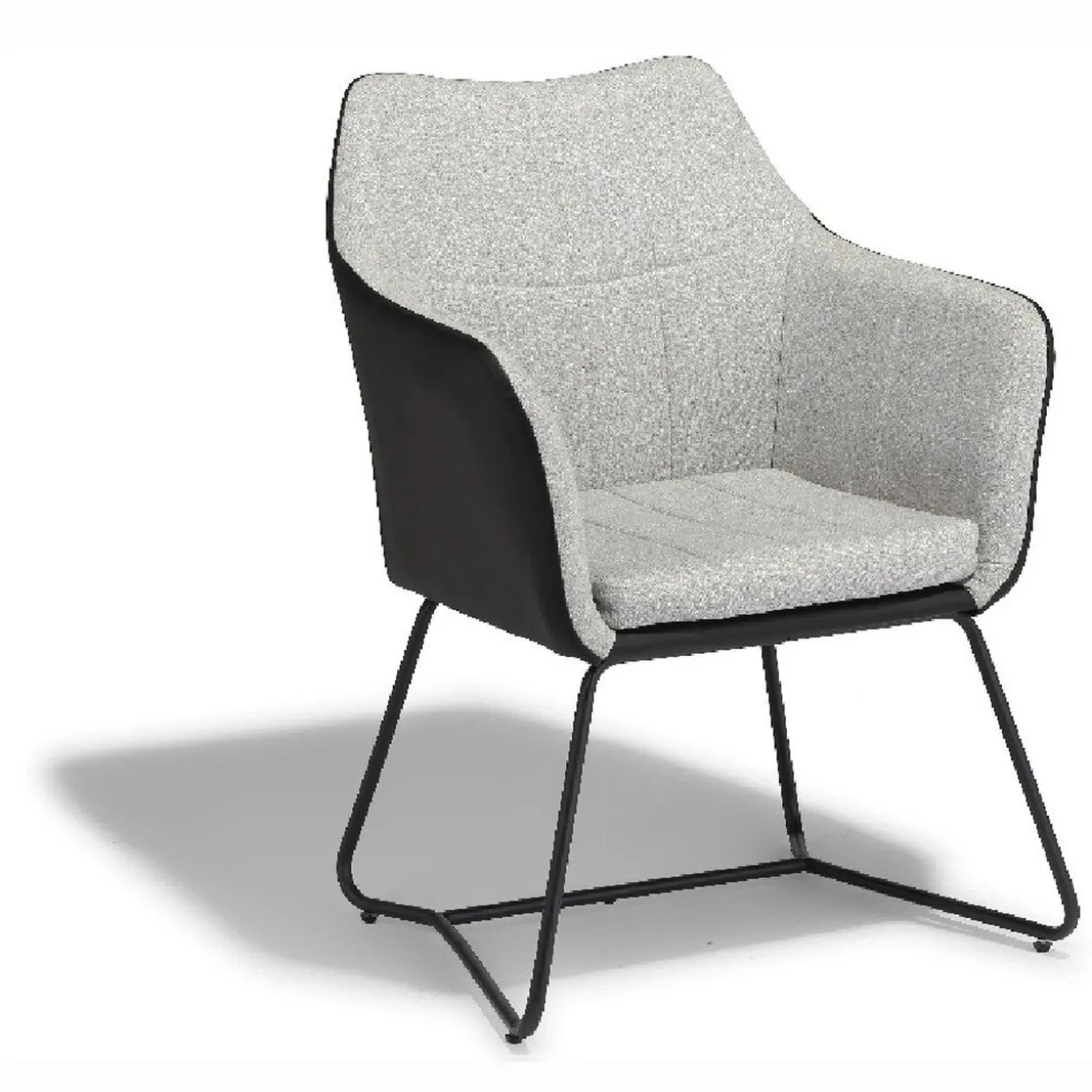 Fauteuil Phil noir et gris