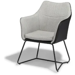 Fauteuil Phil noir et gris