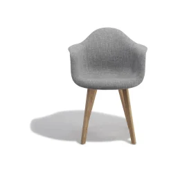 Fauteuil tissu gris anthracite Loly