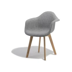 Fauteuil tissu gris anthracite Loly