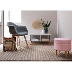 Fauteuil tissu gris anthracite Loly