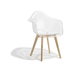 Fauteuil transparent Loly