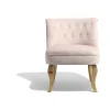 Fauteuil velours rose Ruben