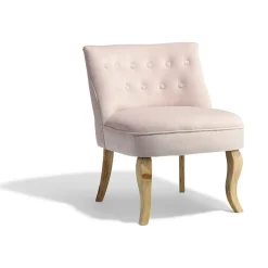 Fauteuil velours rose Ruben