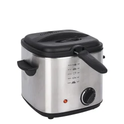 Friteuse et fondue en inox gris