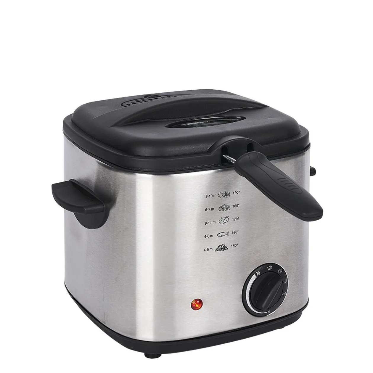 Friteuse et fondue en inox gris