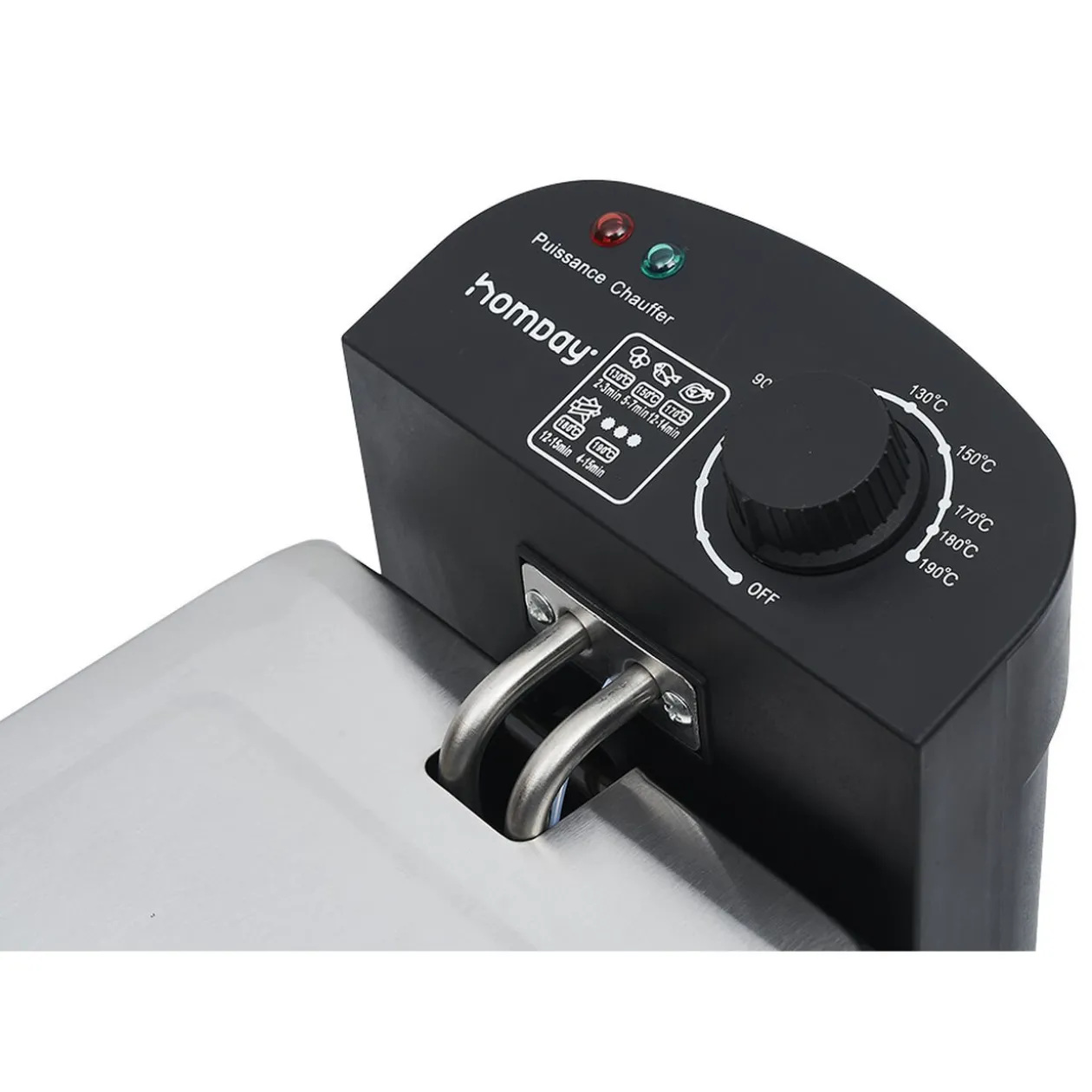 Friteuse électrique Homday amovible en inox 3L