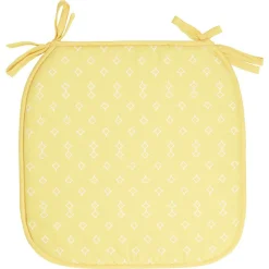 Galette de chaise 1 face imprimée 1 face unie x4