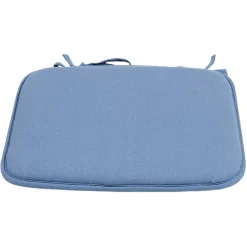 Galette de chaise bleu uni