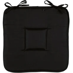 Galette de chaise carré à nouettes waterproof uni