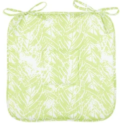 Galette de chaise carré à nouettes waterproof imprimé