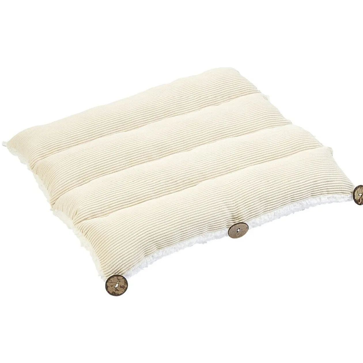 Galette de chaise carrée 2 en 1