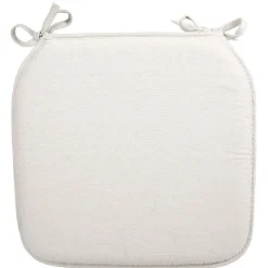 Galette de chaise carrée écrue