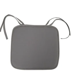 Galette de chaise carrée grise