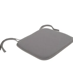 Galette de chaise carrée grise