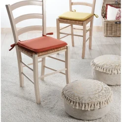 Galette de chaise carrée taupe