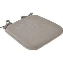 Galette de chaise carrée taupe