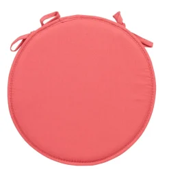 Galette de chaise fuchsia ronde