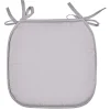 Galette de chaise polyester gris