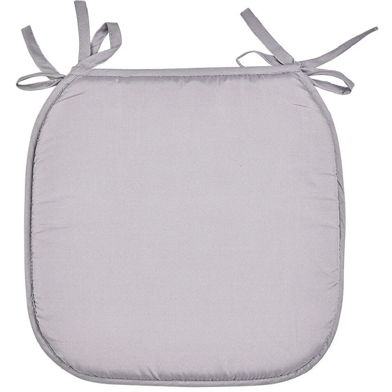 Galette de chaise polyester gris