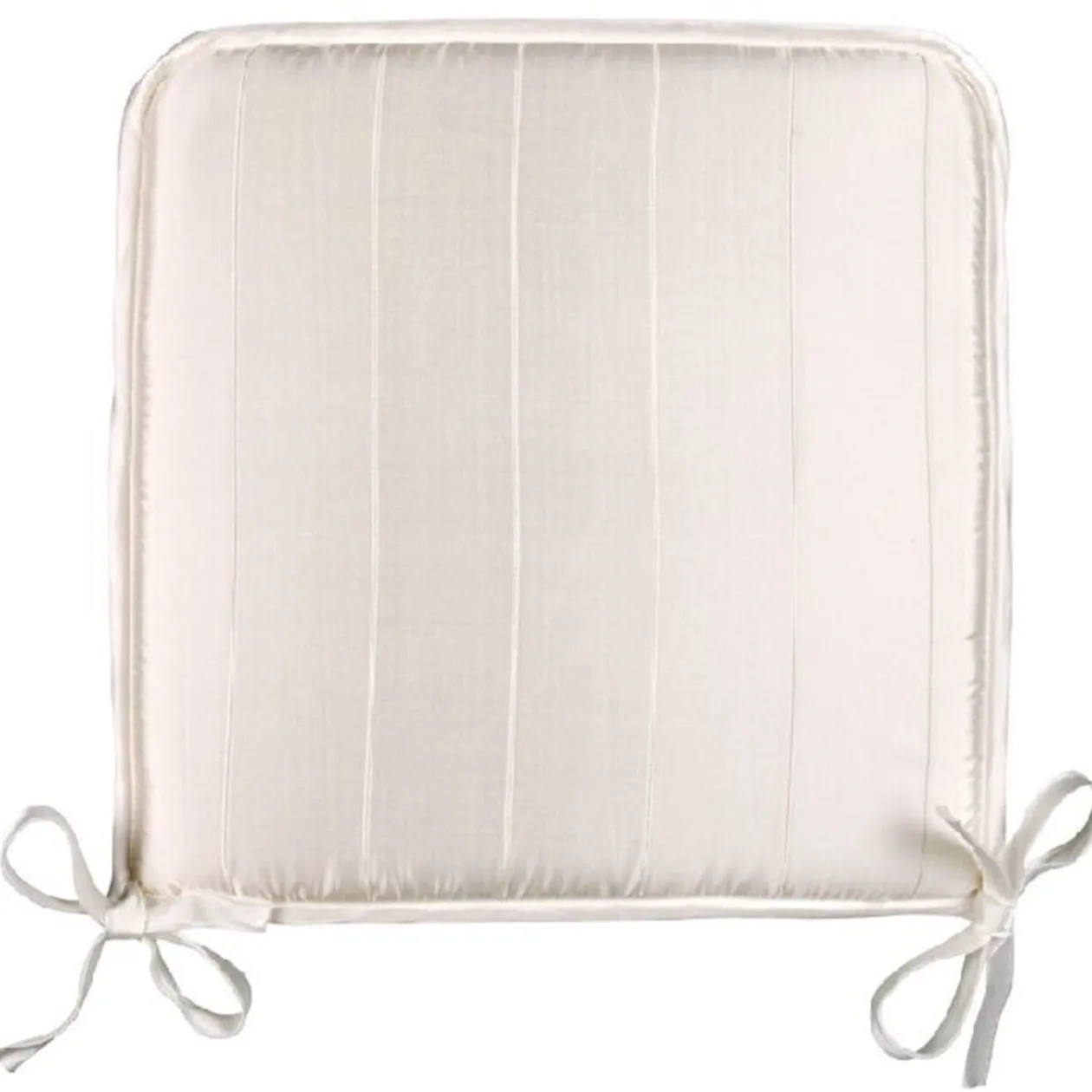 Galette de chaise rayé beige