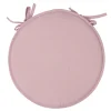 Galette de chaise rose ronde