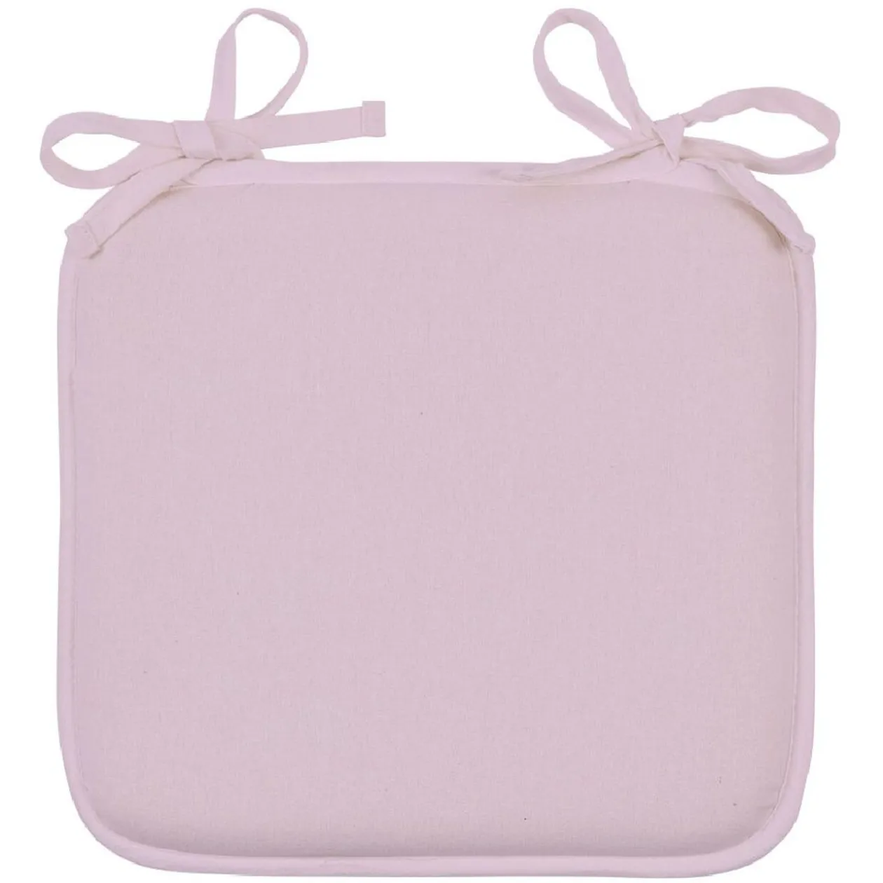 Galette de chaise rose uni