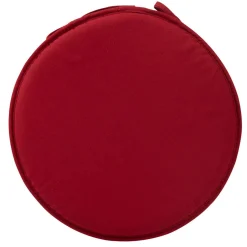 Galette de chaise rouge bordeaux ronde