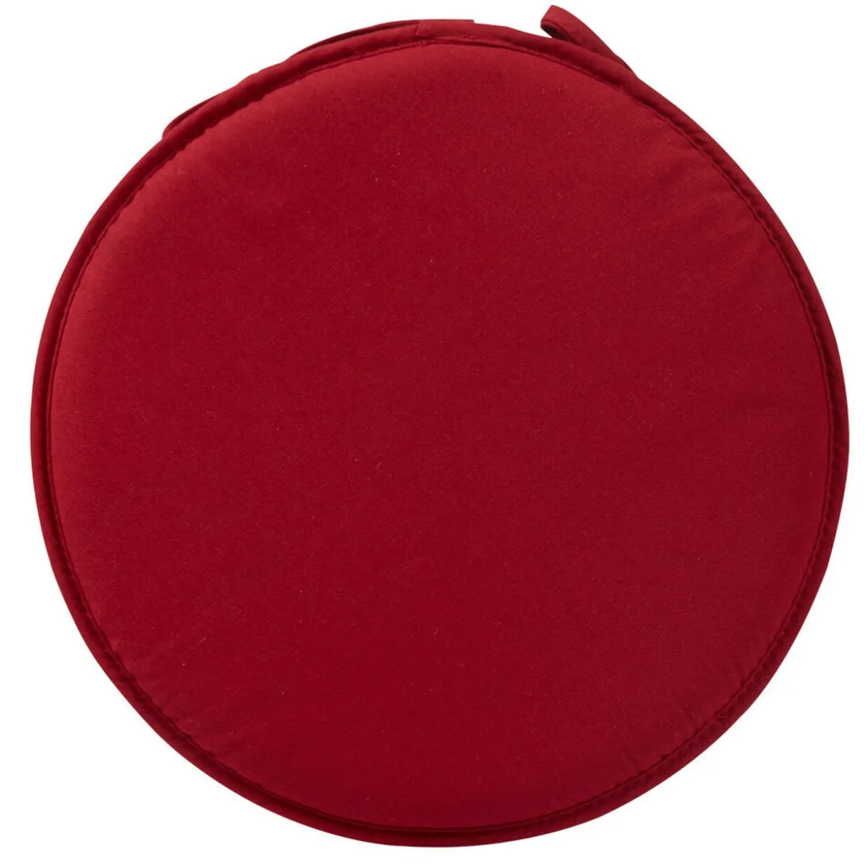 Galette de chaise rouge bordeaux ronde