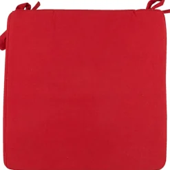 Galette de chaise rouge panama