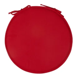 Galette de chaise rouge ronde